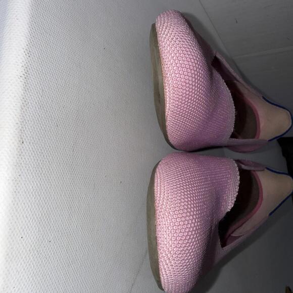 Rothy's Flat Pink Minimalist Old Money Round Toe Slip On Ballet Shoes Size 10.5 - Picture 4 of 15